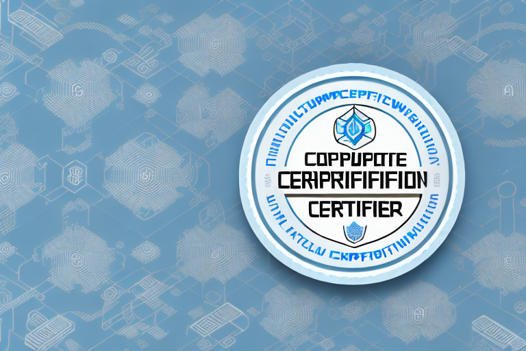 A computer network with a ccnp certification badge in the center